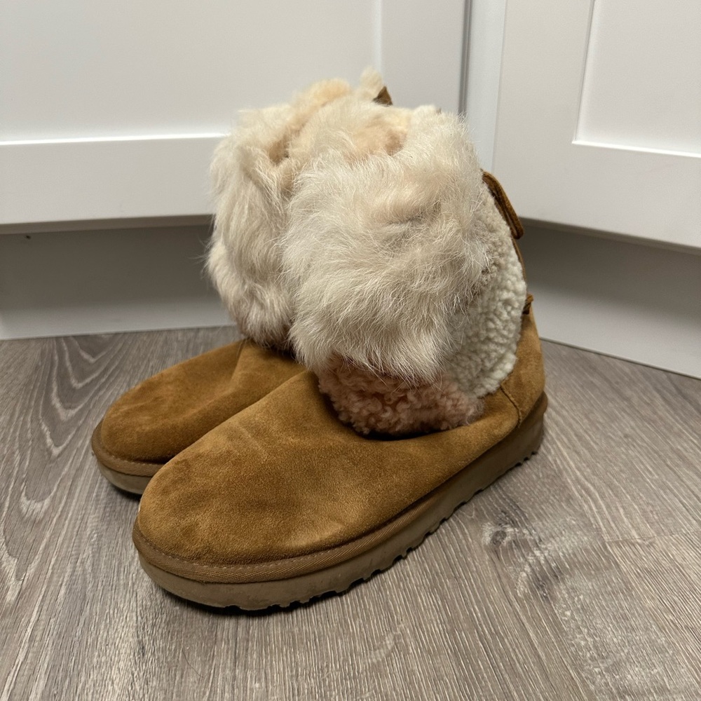 Ugg Australia Classic Short Patchwork Fluff Suede… - image 2